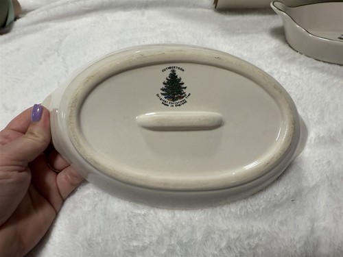 VINTAGE CUTHBERTSON SET OF 2 GRATIN 10" DISH ORIGINAL CHRISTMAS TREE - Picture 6 of 12