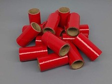 25pc 37mm Fireworks Heavy Wall Cardboard Tubes 1/4 Stick1 X 2-1/2 X 1/8 Red