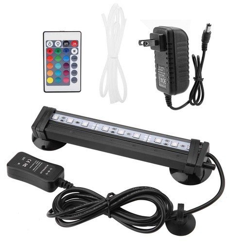 LED Aquarium Light Fish Bubble Light Underwater Led Light with Remote Control... - Picture 1 of 9