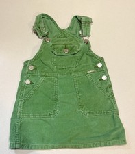 Oshkosh B Gosh Vestbak Green Overalls Skirt Size 4T Toddler Girl