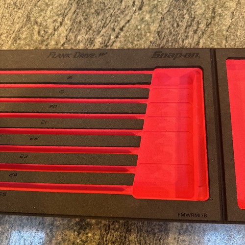 Snap On fmwrm13b foam only for 7-25mm flank drive + wrench set new NO TOOLS - Picture 3 of 6