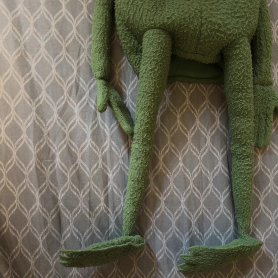 "Collar de marioneta de mano de cuerpo completo de felpa grande de 22"" de colección EDEN Muppets Kermit Frog" Foto 2 de 4