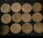 New ListingLot of 12,  40% silver Kennedy half dollars.