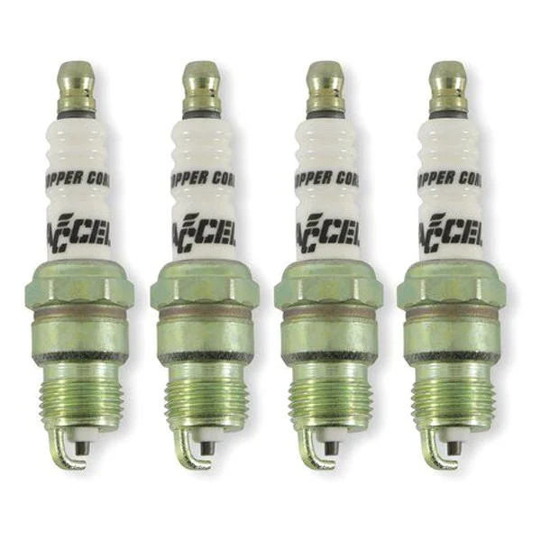 For Chevy R3500 1989-1990 ACCEL U-Groove Copper Spark Plugs w Resistor