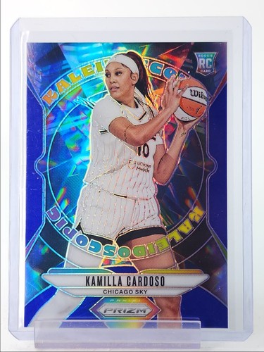 KAMILLA CARDOSO 2024-25 PRIZM WNBA KALEIDOSCOPIC ROOKIE BLUE RC /49 Q4244