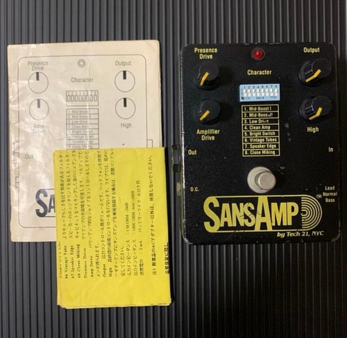 Tech 21 SansAmp Classic Original Version Preamp Pedal Early Model w/ Manual - Picture 5 of 5