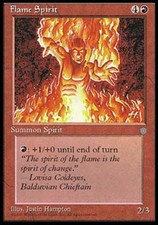 Flame Spirit - Light Play MTG Ice Age