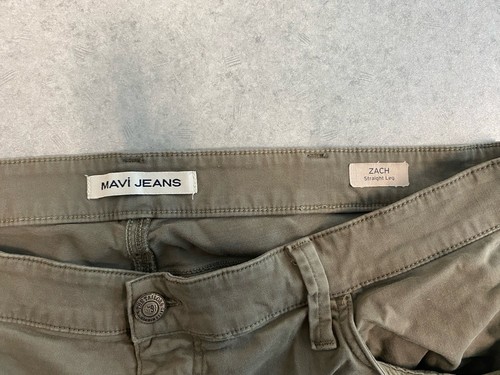 MAVI Dusty Olive Twill Zach Straight Leg Pants—Size 40/30 - Picture 4 of 5