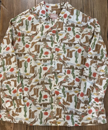 Show Me Your Mumu Rodeo Escape Early Riser Pj Set Cowgirl Shorts & Top Medium - Picture 7 of 24