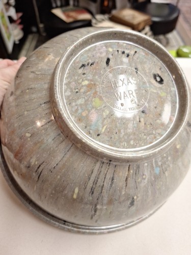 Cuenco mezclador salpicaduras de confeti Texas Ware 10" gris melamina moteado multicolor 118 - Imagen 4 de 8