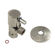 Kingston Brass CD5330.DLK 2-7/8"H Brass Angle Stop Valve - Nickel