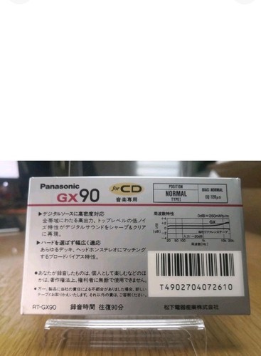 Bundle of two Audio CASSETTE TAPE PANASONIC GX 90 Japan!! New Sealed. - Picture 3 of 8