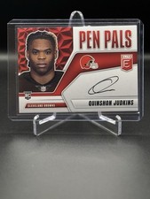 2025 Donruss Elite Quinshon Judkins Pen Pals On Card Auto RC Cleveland Browns ￼