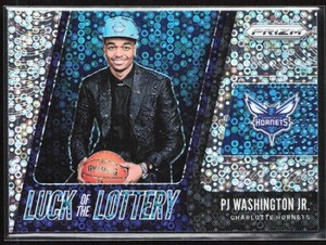 2019-20 Panini Prizm Fast Break PJ Washington Jr. Luck of the Lottery Disco