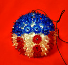 FLAG SPHERE BALL 100 LIGHT AMERICAN FLAG 7"