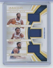 2024-25 Immaculate ITM-JMK Mikal Bridges Jalen Brunson Karl-Anthony Towns /99
