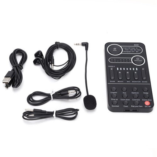K9 Sound Card Set Mobile Phone And Computer Universal Intelligent Noise Reduc FY - Afbeelding 23 van 24