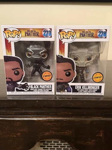 Funko Pop! Marvel - Black Panther #273 Erik Killmonger #278 Chase combo
