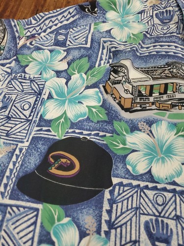 Reyn Spooner Diamondbacks Hawaiihemd Herren L Arizona MLB Spun Rayon ⚾️ - Bild 5 von 14