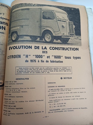 PEUGEOT J9 (CITROËN HY Alfasud RENAULT Estafette) - Revue Technique Automobile - Picture 3 of 5