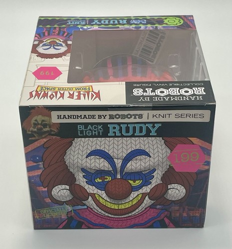 Fatto a mano da Robots Killer Klowns From Outer Space Rudy #119/300 Blacklight nuovo con scatola - Foto 4 di 6
