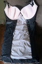 Ann Summers playsuit, Cosmopolitan chemis BNWT, black/pink size 38C