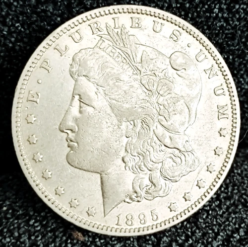 1895 O Morgan Dollar AU in Grade White Coin Key Date 100% Orig Has Mint Luster