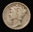 1925-D Mercury Dime 10C Silver Good Grade Raw Coin (#SLC00260)