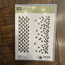 Stampin’ Up Dotty Angles #133658 Background Stamps Set Of 2 Photopolymer New