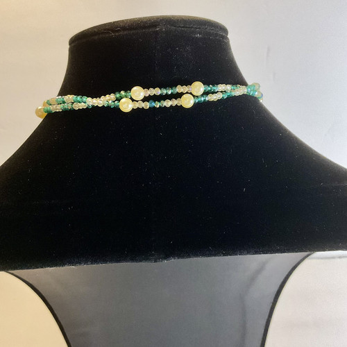 Long Lariat Crystal Necklace - Picture 6 of 16