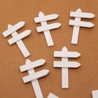  50 Stück Langlebige Mini-Gartenetiketten aus Holz Kreative Gartenschilder Tags