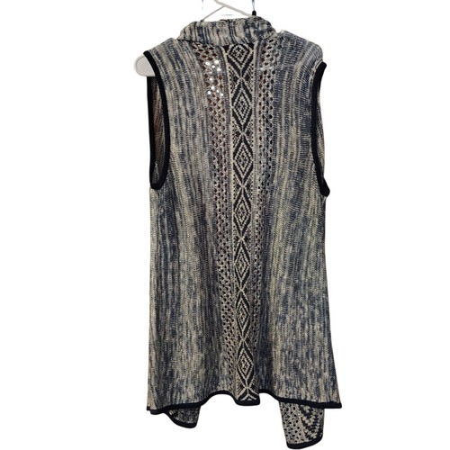 Cárdigan Cato Suéter Chaleco Talla XL Nuevo Para Mujer Azul Marino Blanco Túnica Longitud Bonito - Imagen 2 de 7