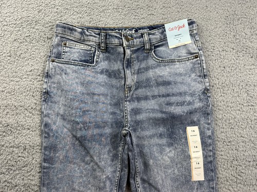 Cat & Jack Boy's Size 16 Stretch Skinny Fit Jeans - Picture 3 of 8