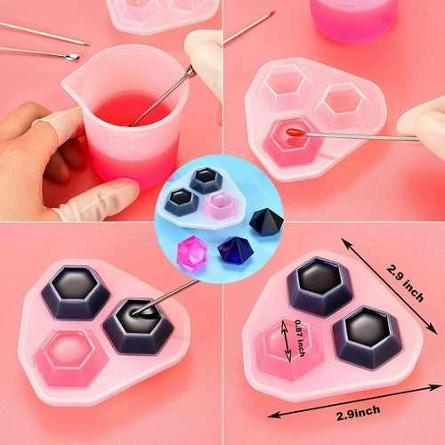 Bravecow 229pcs Diy Jewelry Resin Casting Molds Silicone Epoxy Spoon Kit Craft N - Picture 6 of 9