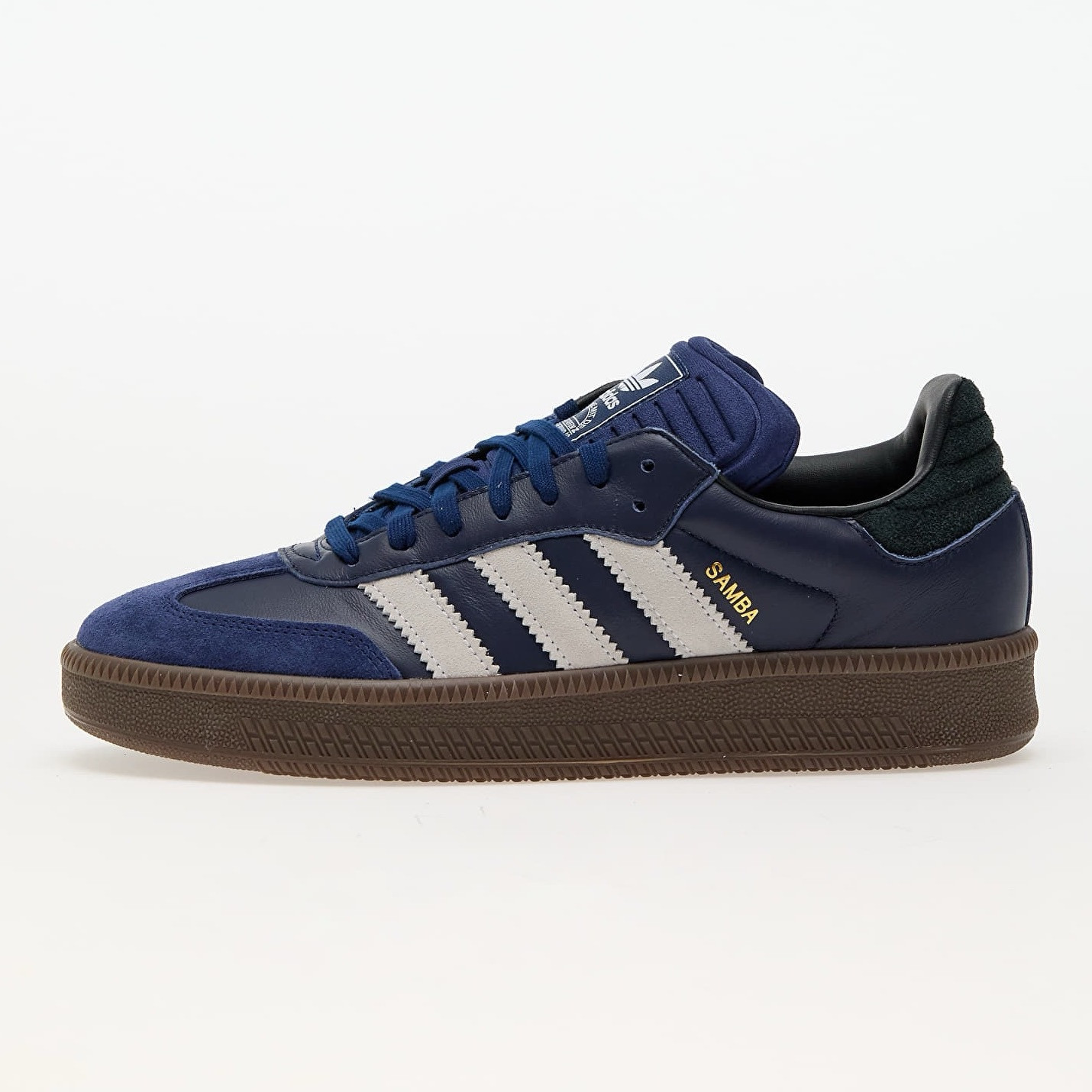 Мужская спортивная обувь Adidas Originals Samba XLG, размер 10,5, синие кроссовки #179