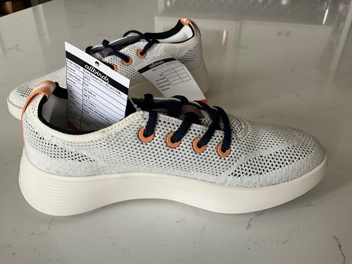 Mujer Talla 7 Allbirds Tree Runner (blanco natural/azul marino/púrpura) - Imagen 3 de 5