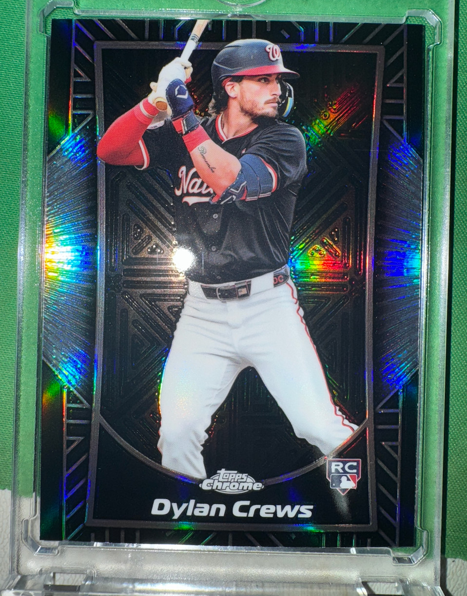 2025 Topps Chrome Dylan Crews Shadow Etch RC Rookie #SE-14 Nationals Q034