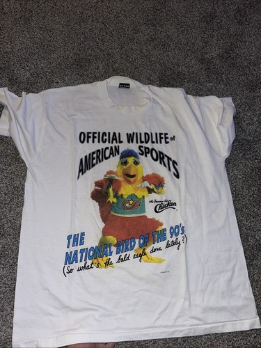 Vintage MLB San Diego Padres The Famous SD Chicken weiß T-Shirt XL Grafik 90er