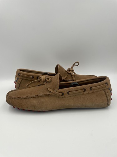 BRUNELLO CUCINELLI Beige Gamuza Zapatos de Conductor Mocasín - Talla 41 EUR 8 EE. UU. - Imagen 8 de 21