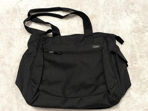 L.L. Bean Boat & Tasche schwarz 15” breit 13” hoch 7” tief mehrere Taschen Schulter