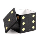 NEW L'Objet Decorative Dice Box Black