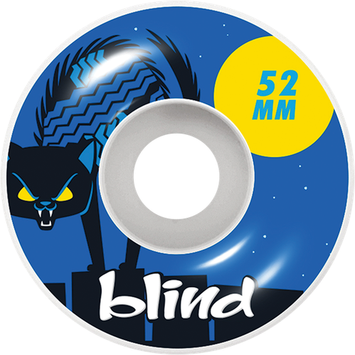 BLIND NINE LIVES 52mm WHT/BLUE WHEELS SET