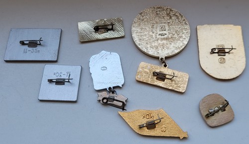Space Vostok Lunokhod Gagarin Set of 8 RARE USSR Soviet russian badges pins - Picture 10 of 11