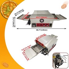 Commercial 220V 1PH Countertop Conveyor Pizza Oven 12" Pizza Electric Oven 6000W