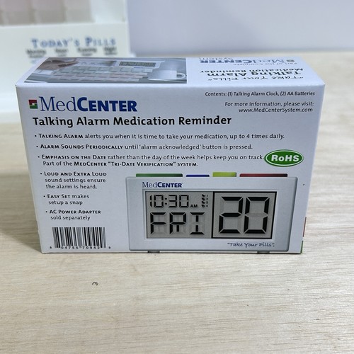 The MedCenter Talking Organizador Mensual de Medicamentos y Sistema de Alarma TOTALMENTE NUEVO - Imagen 6 de 7
