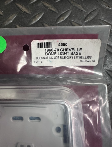 Trim Parts Dome Light Base - 4550 - For Chevy, Oldsmobile & Pontiac 1968-1970 - Bild 3 von 3
