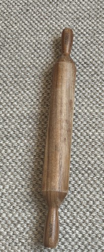 XL 22" großes Raymond Blanc Anolon Holz Nudelholz mit Griffen Retro Küche