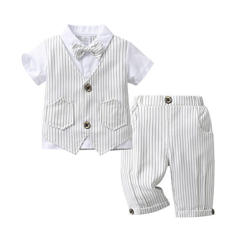 New Summer Two Piece Gentleman Children's Set Baby Short Sleeve Boys Summer Wear - Bild 16 von 29