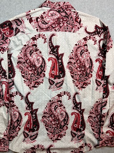Sean John Long Sleeve Button Up Shirt Men’s Size XL Paisley AOP Geometric - Picture 10 of 10