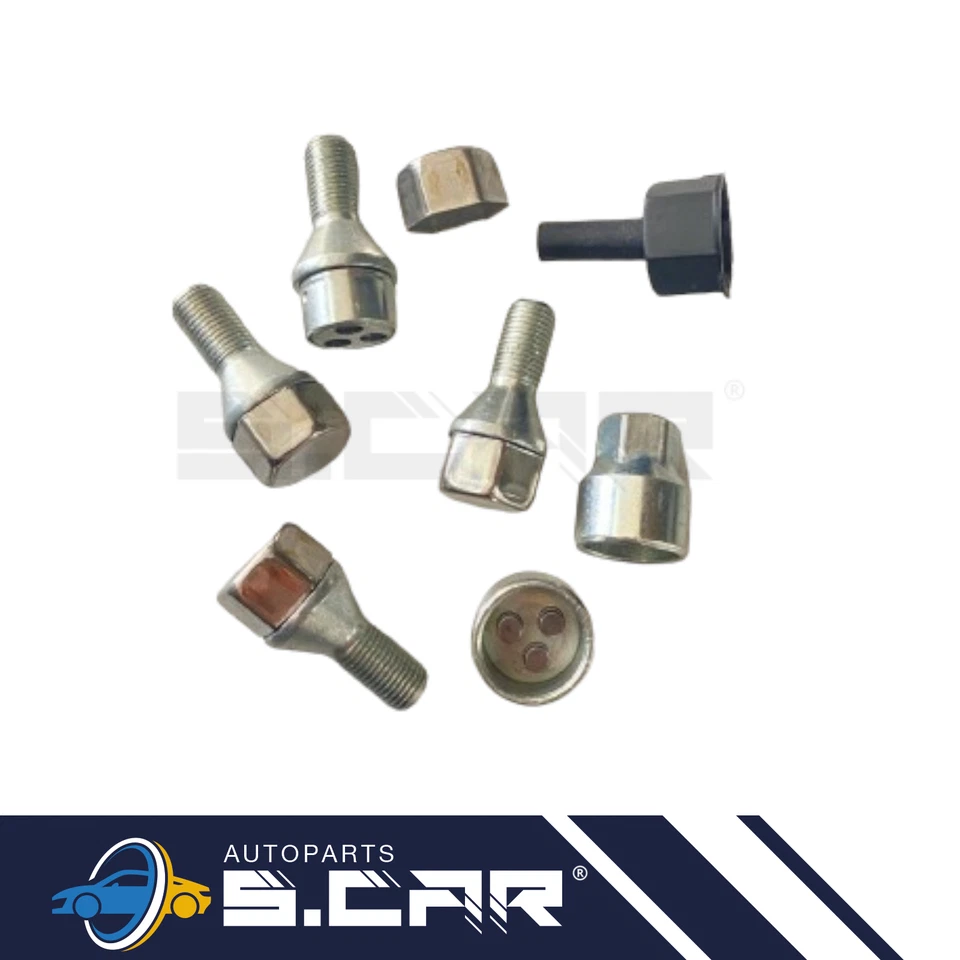 FARAD Kit 4 Bulloni Antifurto Per AUDI A3 A4 Cerchi Ruote Stil Bull ZA - Immagine 4 di 4